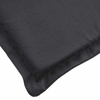 Ligbedkussen 186x58x4 cm oxford stof zwart 8
