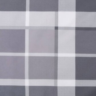 Ligbedkussen200x60x3 cm oxford stof ruitpatroon grijs 8