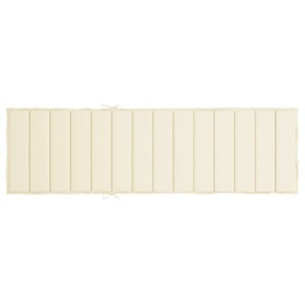 Ligbedkussen 200x70x3 cm oxford stof cr&amp;egrave;mekleurig 5