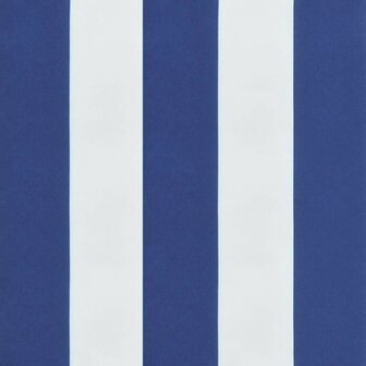 Ligbedkussen gestreept oxford stof blauw en wit 9