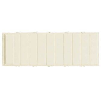 Ligbedkussen 180x60x4 cm oxford stof cr&amp;egrave;mekleurig 5
