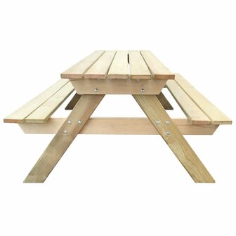Picknicktafel 150x135x71,5 cm hout 3