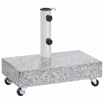Parasolvoet 45x25x8 cm graniet lichtgrijs 2