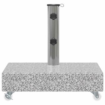 Parasolvoet 45x25x8 cm graniet lichtgrijs 6