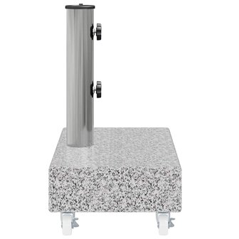 Parasolvoet 45x25x8 cm graniet lichtgrijs 7