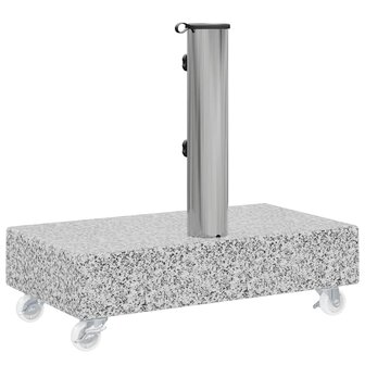 Parasolvoet 45x25x8 cm graniet lichtgrijs 8