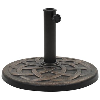 Parasolvoet rond 19 kg polyresin bronskleurig 1