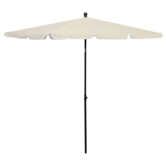 Parasol met paal 210x140 cm zandkleurig 1
