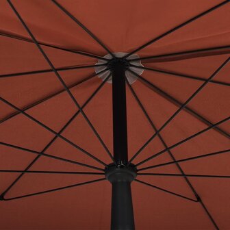 Parasol met paal 200x130 cm terracottakleurig 5