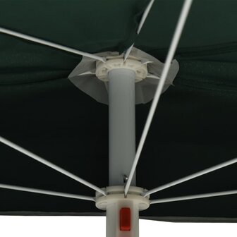 Parasol half met paal 180x90 cm groen 7
