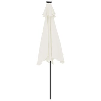 Parasol met stalen paal 225x225x212 cm wit 6