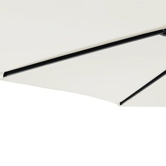 Parasol met stalen paal 225x225x212 cm wit 8