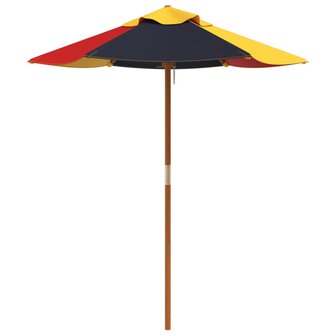 Parasol voor kinderen met houten paal &amp;Oslash;120x140 cm 4