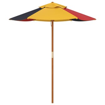 Parasol voor kinderen met houten paal &amp;Oslash;120x140 cm 5