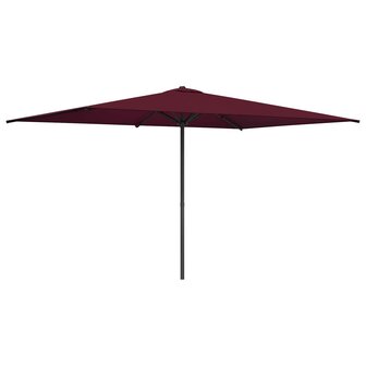 Tuinparasol 200 x 300 cm Polyester Rechthoekig Bordeaux Rood 2