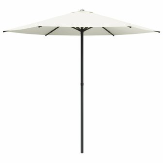 Tuinparasol 230 x 230 cm Polyester Rechthoekig Cr&amp;egrave;mekleurig 2