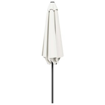 Tuinparasol 230 x 230 cm Polyester Rechthoekig Cr&amp;egrave;mekleurig 3