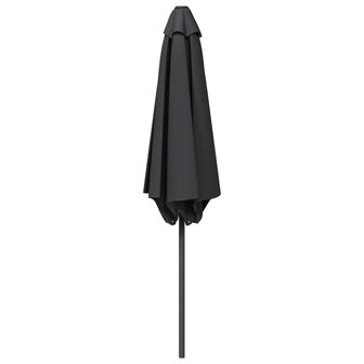 Tuinparasol 270 x 270 cm Polyester Rechthoekig Antracietkleurig 3