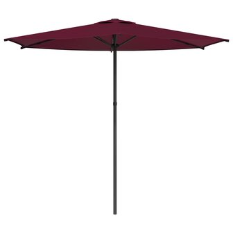 Tuinparasol 270 x 270 cm Polyester Rechthoekig Bordeaux Rood 2