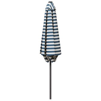 Tuinparasol 270 x 270 cm Polyester Rechthoekig Blauw en Wit 3