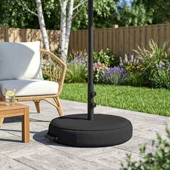 Patio Parasolvoet 53 x 53 x 40 cm Staal Zwart 1