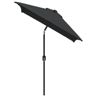 Parasol met metalen paal 300x200 cm antraciet 3