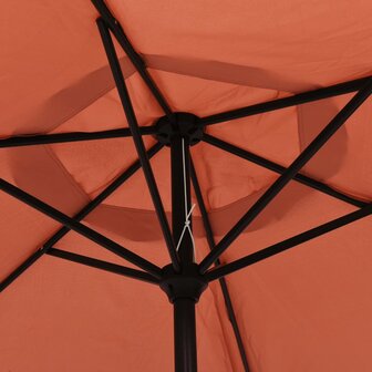 Parasol 200x224 cm aluminium terracotta 5