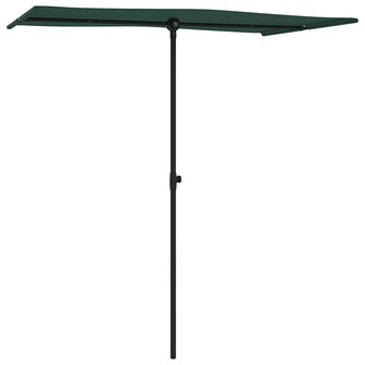 Parasol met aluminium paal 180x110 cm groen 3