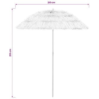 Strandparasol Hawa&amp;iuml; 240 cm wit 8