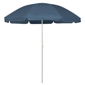 Strandparasol 240 cm blauw 1