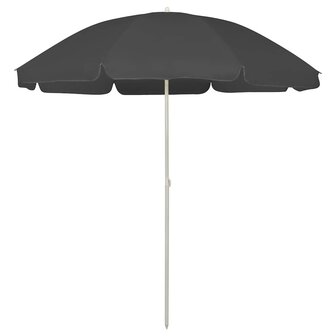 Strandparasol 240 cm antracietkleurig 1