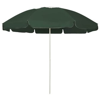 Strandparasol 240 cm groen 1