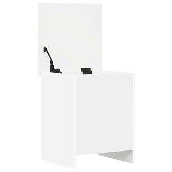 Opbergkist met opslag Wit 40 x 40 x 50 cm Bewerkt hout 5