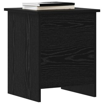 Opbergkist met opslag Zwart eiken 40 x 40 x 50 cm Bewerkt hout 3