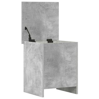 Opbergkist met opslag Betongrijs 40 x 40 x 50 cm Bewerkt hout 5