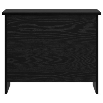 Opbergkist met opslag Zwart eiken 60 x 40 x 50 cm Bewerkt hout 6