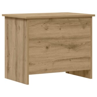 Opbergkist Artisanaal eiken 60 x 40 x 50 cm Bewerkt hout 2