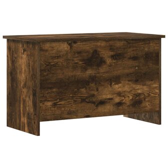 Opbergkist Gerookt eiken 80 x 40 x 50 cm Bewerkt hout 2