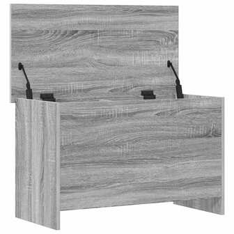 Opbergkist met opslag Grijs Sonoma 80 x 40 x 50 cm Bewerkt hout 5