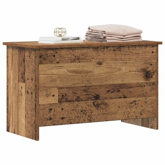 Opbergkist met opslag Oud hout 80 x 40 x 50 cm Bewerkt hout 3