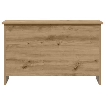 Opbergkist Artisanaal eiken 80 x 40 x 50 cm Bewerkt hout 6