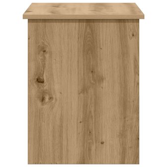 Opbergkist Artisanaal eiken 80 x 40 x 50 cm Bewerkt hout 7