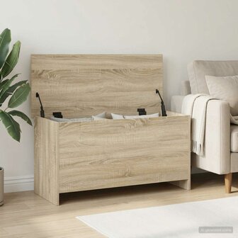 Opbergkist Sonoma Eiken 100 x 40 x 50 cm Bewerkt hout 1