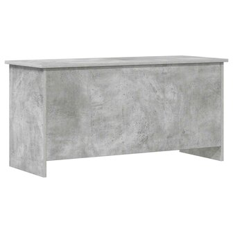 Opbergkist met opslag Betongrijs 100 x 40 x 50 cm Bewerkt hout 2