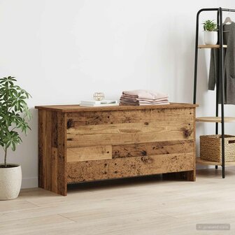 Opbergkist met opslag Oud hout 100 x 40 x 50 cm Bewerkt hout 1