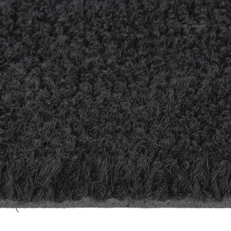 Deurmat halfrond 40x60 cm getufte kokosvezel zwarty 4