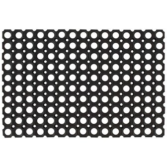 Deurmat rechthoekig 40x60 cm rubber 1