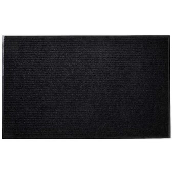 Deurmat 90x60 cm PVC zwart 1