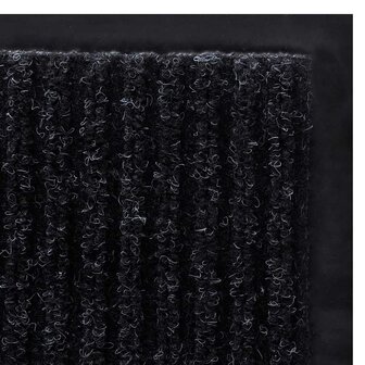 Deurmat 90x60 cm PVC zwart 5