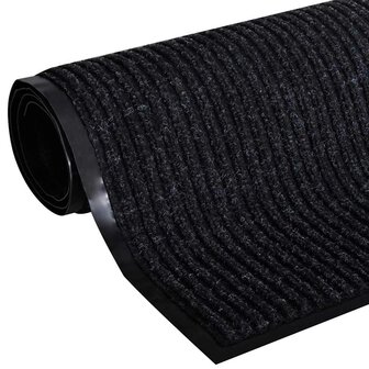 Deurmat 90x120 cm PVC zwart 2